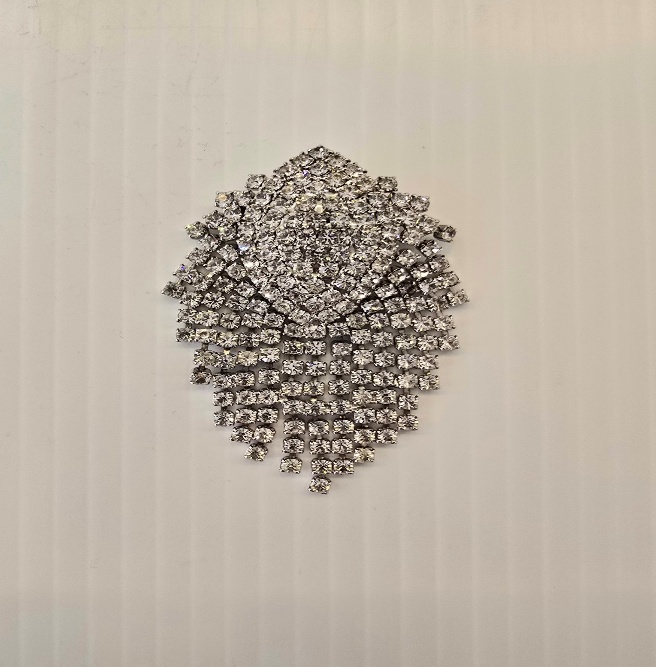 Antique Silver Tone pin Brooch