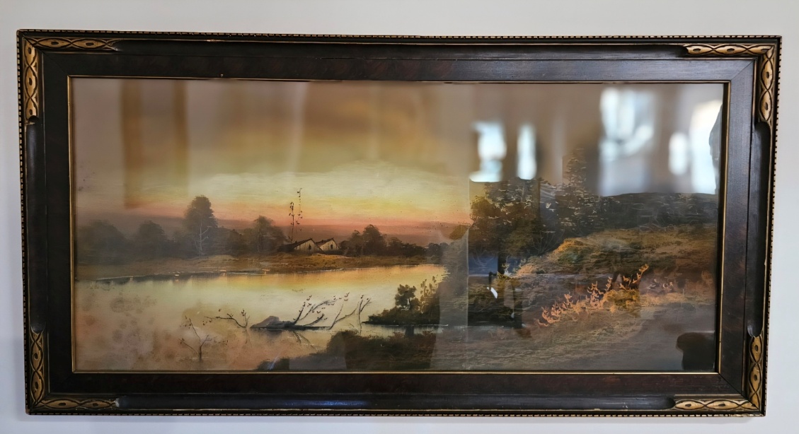 Antique Picture 21"/2" x 37 "