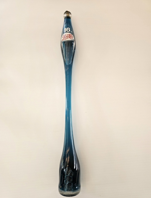 16 oz Pepsi Cola Stretched bottle 70s 23 1/4" Tall