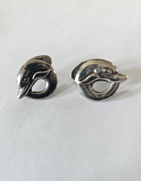 Sterling-925 Kabana Dolphin Earrings