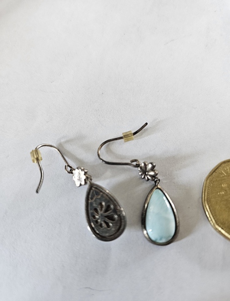 Sterling Silver -925 Teardrop Earrings
