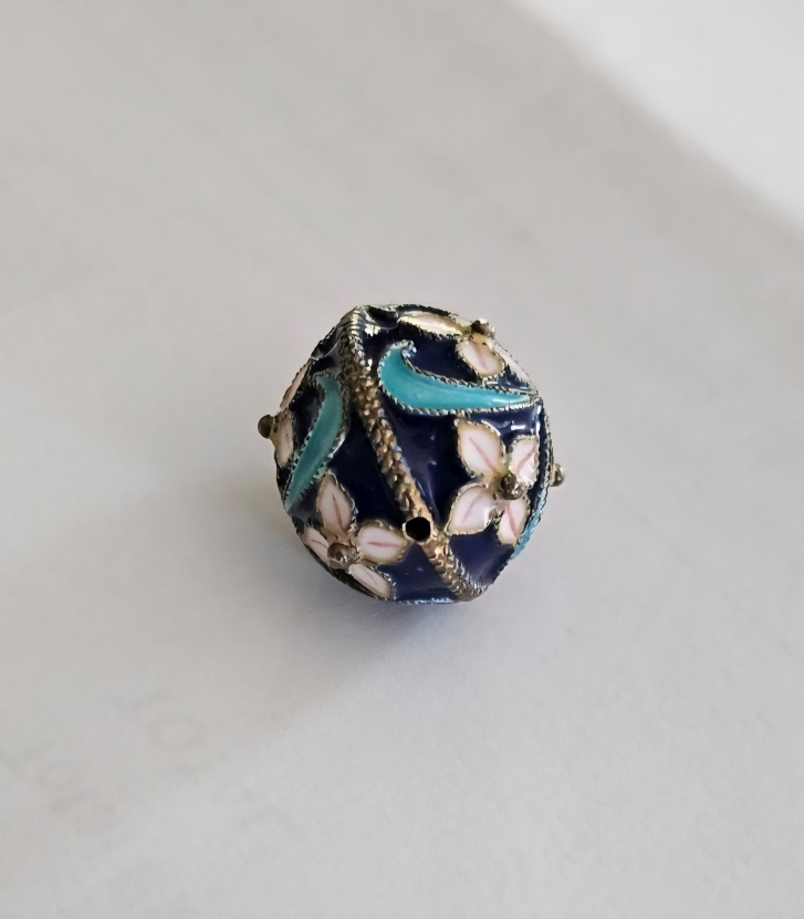 Russian Tourist Enamel Egg Pendent