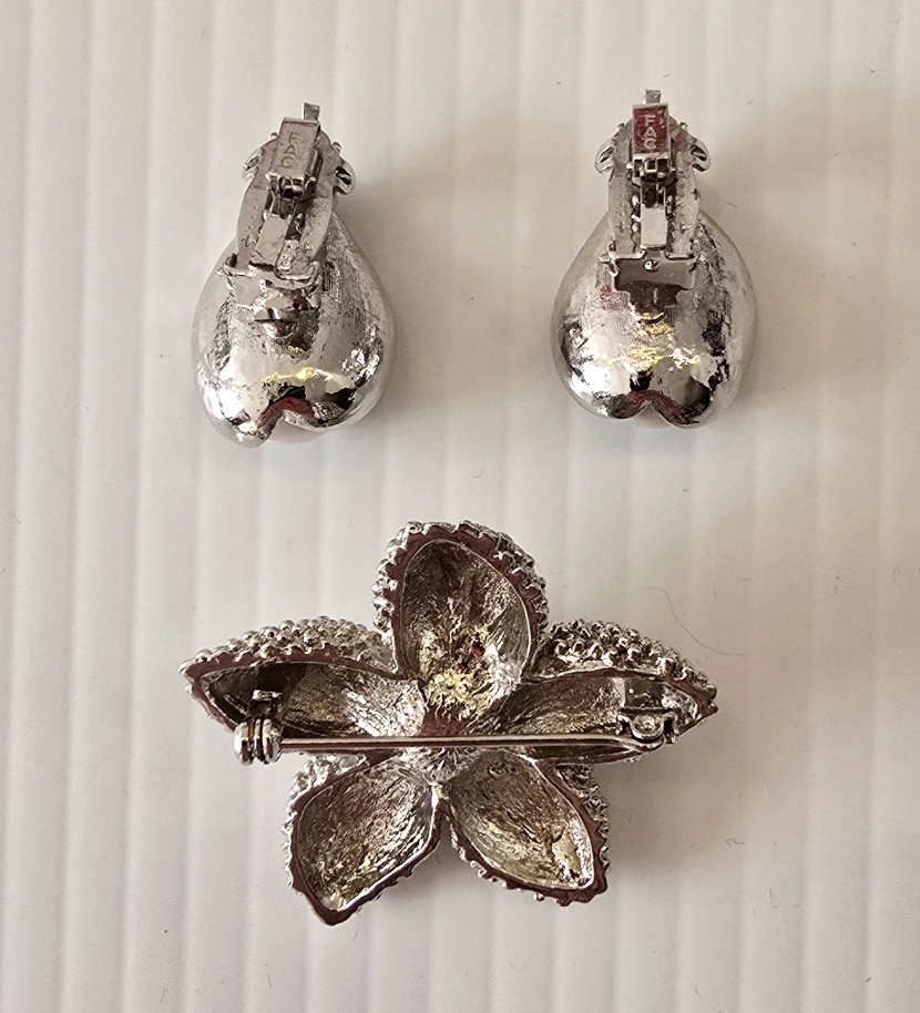 Fifth Avenue Collection Brooch and Earring Set