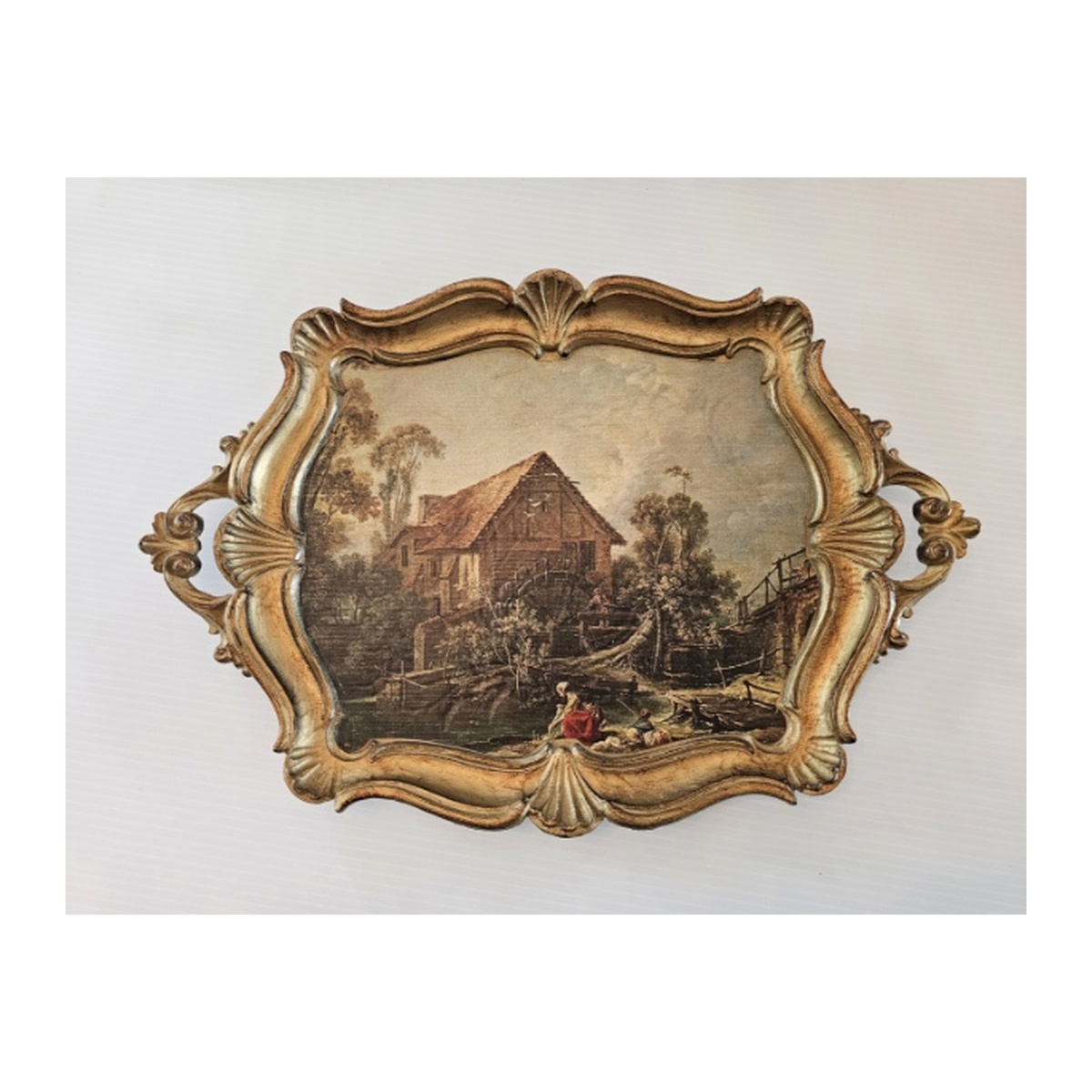 Antique Italian tray  made in Italy 16 1/2" x 9 1/4"
