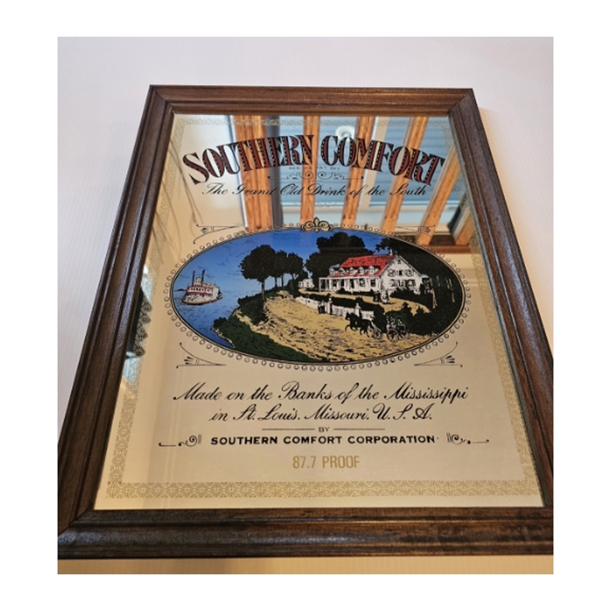 Southern Comfort Mirror 20" x 16" Framed